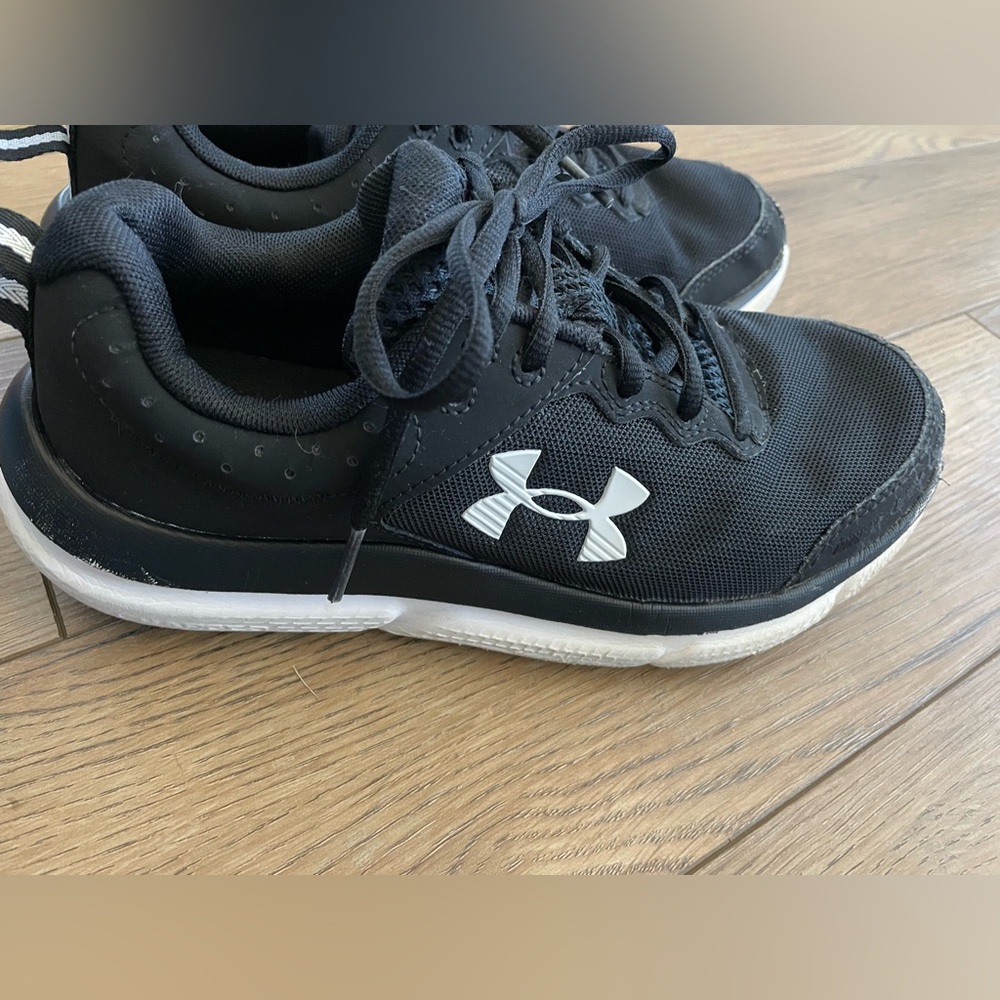 Under Armour Black and White Sneakers